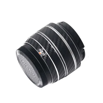 1-10 комплектов Для Fujifilm 15-45 мм защитная пленка для объектива камеры, наклейки из углеродного волокна, устойчивый к царапинам грубый клей, отправить запасные наклейки