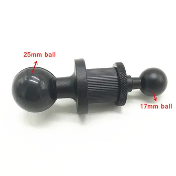 1-дюймовый двойной шар, от 25 мм до 17 мм шаровой шарнир, совместимый с телефоном Garmin и GPS для gopromount