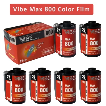1 рулон/5 рулонов/6 рулонов/10 рулонов Цветной пленки VIBE Max 800 ISO800 135 Негативная пленка 27EXP/рулон Для камеры VIBE 501F Дата истечения срока годности: 2025.06
