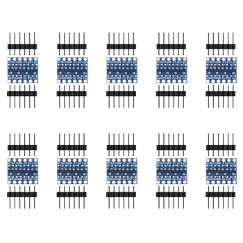 10шт 4-канальный преобразователь логического уровня IIC I2C, двунаправленный модуль для Arduino с переключением от 3,3 В до 5 В