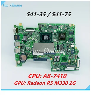 14235-1 488.03N04.0011 Для lenovo S41-75 S41-35 материнская плата ноутбука С процессором A8-7410 R5 M330 2G GPU LT415-материнская плата AMD MB