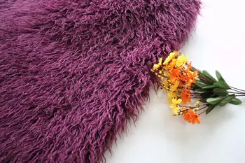 150*100 см фиолетовый 5 см длинные волосы репа полоса мех искусственная шерсть плюшевое одеяло ткань качественная искусственная кожа ткань жилет меховая ткань