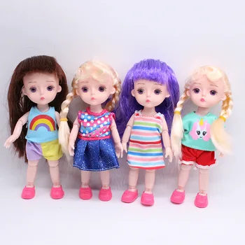 2019 Модные 16-сантиметровые мини-куклы для девочек, Длинные Прямые Вьющиеся Белые Розово-каштановые волосы, Обнаженная женская фигура, Кукла для тела, Игрушки, подарки
