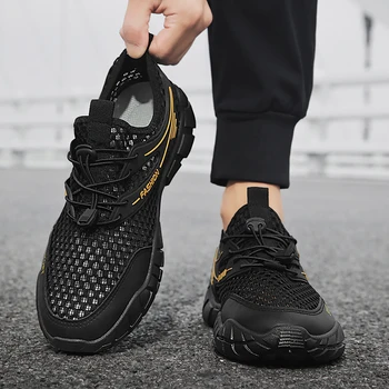 2023 Новая летняя неразрушаемая рабочая обувь с мужскими стальными ботинками, устойчивыми к проколам, рабочие кроссовки, Дышащая повседневная защитная обувь