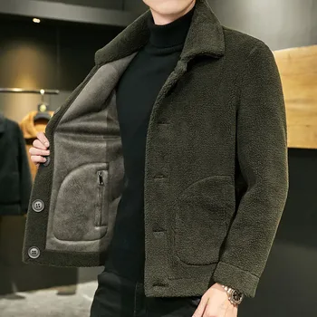 2023 Новая мужская шуба, зимняя куртка, мужская модная короткая классическая мужская шуба, мотоциклетная куртка, толстые пальто оверсайз 5XL 8XL