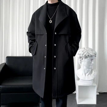 2023 новое поступление Осенних курток, мужской модный тренч, весеннее мужское высококачественное Свободное Повседневное модное пальто, мужской размер M-XXXL