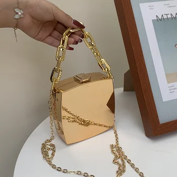2023 сумка-коробка на одно плечо, вечерняя сумочка, трендовый клатч, дизайнерские сумки, мини-кошельки, сумки, золотые сумки для женщин, роскошный кошелек