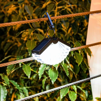 2шт Садовые фонари 3 режима освещения Умный датчик прожектор IP65 Водонепроницаемый солнечный для палаток для кемпинга на террасе Украшение вечеринки
