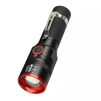 3-скоростной перезаряжаемый фонарик с телескопической фокусировкой для кемпинга, пеших прогулок