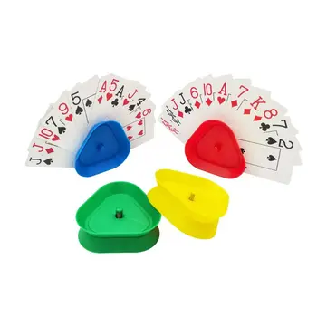 4 шт./компл. треугольной формы, держатель для карт громкой связи, сиденье для настольной игры в покер