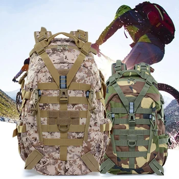 40-литровый военно-тактический рюкзак для мужчин, походные рюкзаки, Светоотражающие дорожные сумки на открытом воздухе, сумка для альпинизма Molle 3P