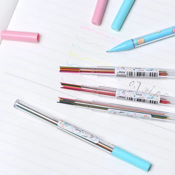 45ШТ Цветной механический грифель 0,5/0,7 мм Художественный эскиз для рисования Цветным карандашом для пополнения школьных канцелярских принадлежностей