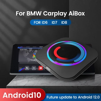 4G Sim Android 10,0 Система Android Auto Car Play MINI Ai Box Для BMW ID6 ID7 ID8 Box Автомобильный Мультимедийный Плеер Iptv Netflix Youtube