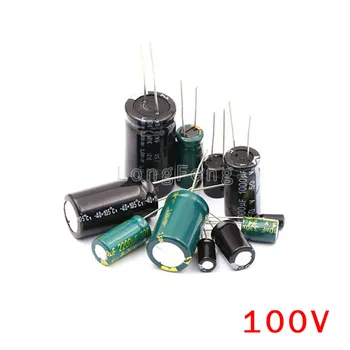 50ШТ электролитический конденсатор 100V100uF 100uF 100V
