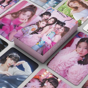 55 шт./компл. Фотокарточки Kpop NEW Ablum FEARLESS Girl Group Открытка Lomo Cards HD Фотокарточка С Милым Принтом Открытка Плакат для Фанатов Подарок
