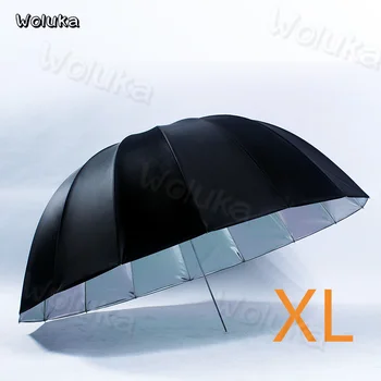 65 дюймов 165 см Светоотражающий зонт Светоотражающий софтбокс быстро открывающийся 16 Волокнистый Костяной Черный Серебристый Зонт для Фотосъемки