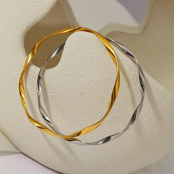 AENSOA Простые браслеты из нержавеющей стали, браслеты для женщин, Минималистичные Браслеты с подвесками золотого цвета, модные ювелирные изделия 2022 года