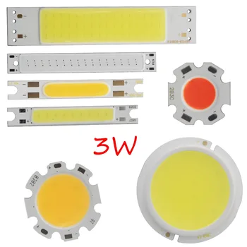 [ALLCOB] MIX 3W 9V 11V 3V 4V led cob лампа светодиодная панель круглая cob для DIY лампы cob led bar strip источник чипа