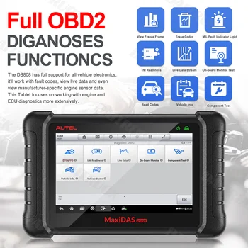 Autel Maxidas DS808K Диагностический инструмент Automotivo car diagnostic OBD2 ScannerTablet Code Reader (модернизированная версия DS808, DS708)