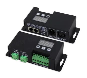 BC-854 гарантия 3 года CC 700mA 4 канала RGBW led DMX512 контроллер декодера питания с портом XLR-3R/портом RJ45/клеммной колодкой