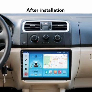 DSP Carplay 4G Wifi Android 11 Автомобильный стерео 2din для Skoda Fabia 2007-2014 Автомобильный Радиоприемник Мультимедиа GPS Аудио Видео Выход BT БЕЗ DVD