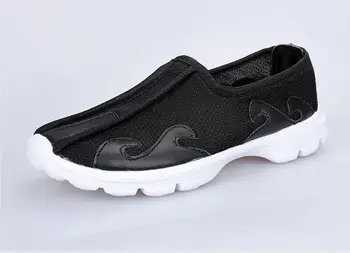 EU34 ~ 45 Летняя и весенняя обувь для даосского кунг-фу даосизм дзен боевые искусства тайцзи тайцзи ушу обувь для шаолиньских монахов черный / blueHQ0021