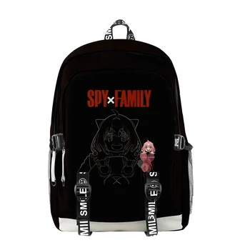 Fashion Spy X Family Anya Forger 3D Печать студенческих школьных сумок Унисекс Оксфорд Водонепроницаемый ноутбук многофункциональные рюкзаки для путешествий