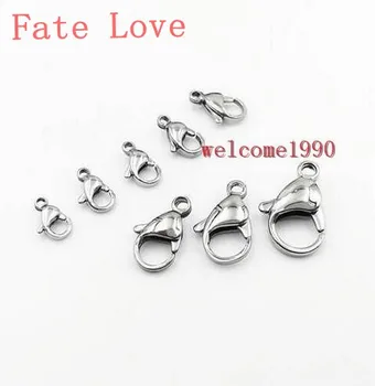 Fate Love 50 шт. Лот оптом ювелирные изделия с застежкой-карабином из нержавеющей стали, ожерелье, браслет, аксессуары для ювелирных изделий DIY
