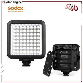 Godox LED64 5500~6500K Video Light Профессиональный Универсальный светильник для Макрофотографии, Фотожурналистической Видеосъемки