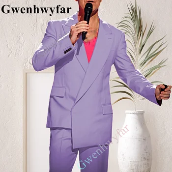 Gwenhwyfar Violet, высококачественный мужской утолщенный воротник, Элегантная мода, деловой повседневный стиль, высококачественные простые покупки, джентльменская приталенная посадка.
