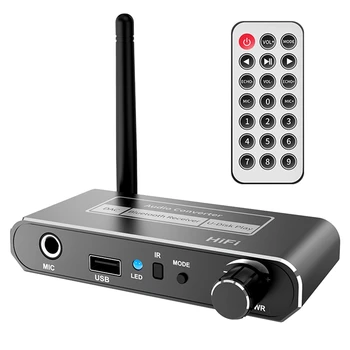 HIFI Bluetooth 5.2 Аудиоприемник DAC Коаксиальный Цифроаналоговый Преобразователь 3,5 Мм AUX RCA Стерео Беспроводной Адаптер