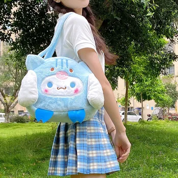 HKSNG Новая Японская сумка для униформы JK Большая ушастая собачья сумка на одно плечо Мягкая зимняя плюшевая сумка для девочек