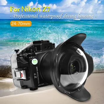 IPX8 Водонепроницаемый 130fit/40m Профессиональный корпус камеры для дайвинга для Nikon Z7 для серфинга, плавания, дайвинга