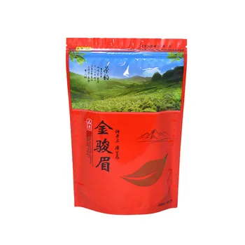 Jinjun Mei Черный чай в пакетиках на молнии, герметичный пакетик для чая, карманный самонесущий пакетик, упаковка для чая БЕЗ упаковочного пакета