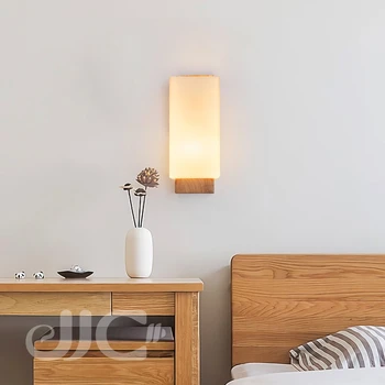 JJC Японская деревянная лампа Креативный Китайский Садовый гостиничный настенный светильник Nordic Креативный прикроватный светильник для спальни Фоновый настенный светильник