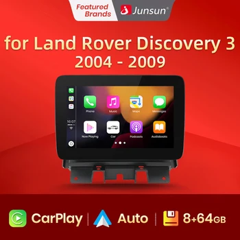 Junsun AI Voice Wireless CarPlay Andorid Авторадио Мультимедиа Для Land Rover Discovery 3 2004-2009 4G DSP Навигационный Плеер