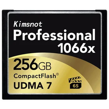 Kimsnot Профессиональная CF-карта 64 ГБ 128 ГБ 32 ГБ 256 ГБ Карта памяти Compact Flash Карты Compactflash 1066x UDMA7 Высокая Скорость 160 мб / с