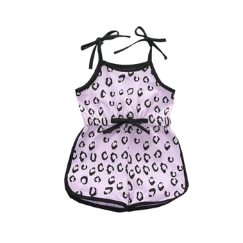 LAPA/ Одежда для маленьких девочек от 1 до 4 лет, летние хлопковые леопардовые повседневные боди на бретельках, цельнокроеное платье для девочек