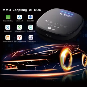 MMB Wireless Carplay AI Box Android 10 с SIM-картой Video Smart Wireless CarPlay Android Box