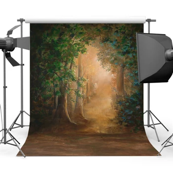 MOCSICKAForest Tree Old Master Background Backgrounds Стиль Рисования для детских Фотографов Backgrounds Studio CM-0546