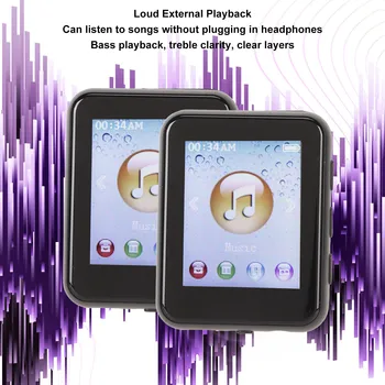 MP3-плеер HiFi без потерь 1,8-дюймовый сенсорный экран Поддержка записи 8G MP3-плеер с динамиком Электронная книга