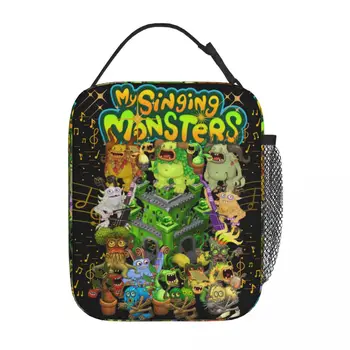 My Singing Monsters Wubbox Изолированная сумка для ланча Контейнер для ланча Многоразовый термоохладитель ланч бокс для пикника