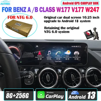 NTG 6.0 Android Box для Mercedes Benz A B Class W177 V177 W247 Оригинальный Автомобиль С Двойным 10.25 Дюймовым Экраном Обновление Системы Android 13