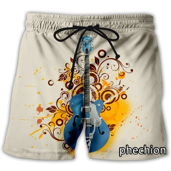 phechion Новые мужские/женские Музыкальные инструменты, повседневные шорты с 3D принтом, Модная уличная одежда, Мужские Свободные спортивные шорты A133