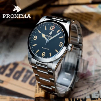 Proxima PX1698 Лучший Бренд Класса Люкс Мужские Механические Наручные Часы Для Дайвинга Sapphire PT5000 SW200 Со Светящимся Черным циферблатом 20Bar BGW-9 Lume
