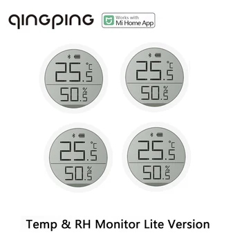 Qingping Bluetooth-совместимый термометр, гигрометр, датчик температуры и влажности, хранилище данных, ЖК-чернильный экран Lite Edition
