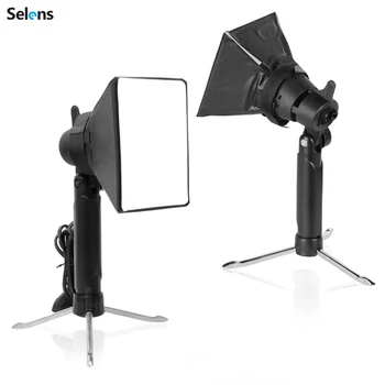 Selens 2ШТ Светодиодная лампа для фотосъемки Переносной фото Прожектор Заливающее освещение Студийная настольная лампа белого света для ювелирных изделий