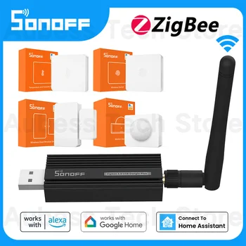 SONOFF Zigbee 3.0 USB Dongle Plus-E Беспроводной Шлюз ZBDongle-E eWeLink Система Охранной сигнализации Smart Home SNZB ZBMINI