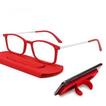 SUXN Тонкие очки для чтения, наклейка на телефон, мужские Металлические от + 100 до + 300 женских квадратных компьютерных очков с защитой от синего света