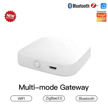 Tuya ZigBee 3,0 Smart Gateway Hub Многорежимный Мост Для Умного Дома WIFI Bluetooth ПРИЛОЖЕНИЕ Беспроводной Пульт Дистанционного Управления Для Alexa Google Home